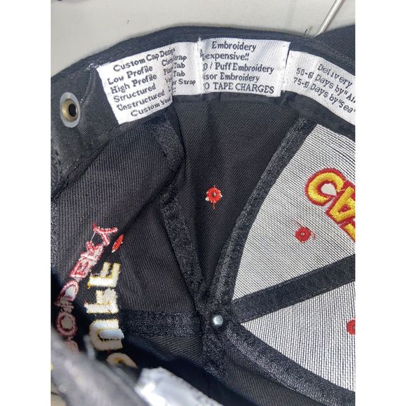 Vintage Hat Catalog Cap GRANT CUSTOM ADVERTISING Strapback Black 60s RARE - Picture 8 of 9